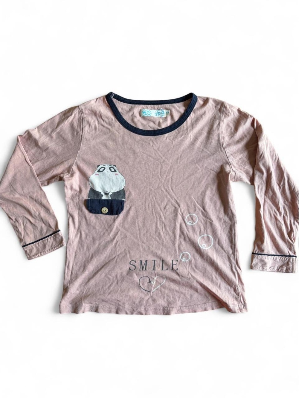 Mauve Top with Pocket Panda